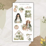 cottage heart sticker sheet bundle