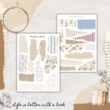 quiet chapters sticker sheet set