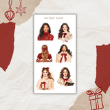 festive xmas sticker sheet bundle