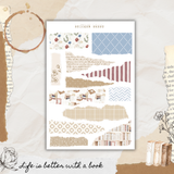 quiet chapters sticker sheet set