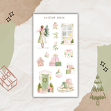 whimsical christmas sticker sheet bundle