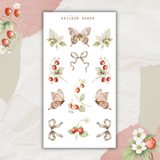 strawberry branches sticker sheet bundle