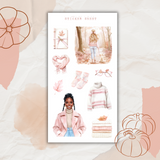 falling pretty in pink sticker sheet bundle