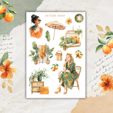 tropical luxe sticker sheet set