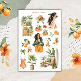 tropical luxe sticker sheet set