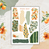 tropical luxe sticker sheet set