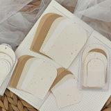 Soft colored frame paper cut outs pocket, 15 pieces