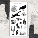 vintage halloween doodles sticker sheet