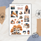 copper fall sticker sheet