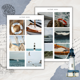 nautical pictures sticker sheet set