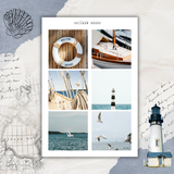 nautical pictures sticker sheet set