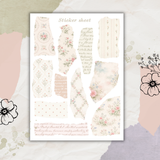 sweet spring paper scraps sticker sheet bundle