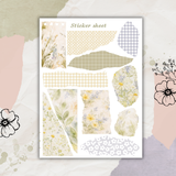 sweet spring paper scraps sticker sheet bundle