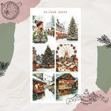 christmas market sticker sheet bundle