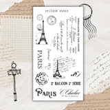 vintage Paris sticker sheet bundle