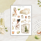 good morning sticker sheet set