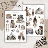winter adventure sticker sheet bundle