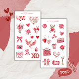 whimsical love sticker sheet bundle