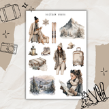 winter adventure sticker sheet bundle