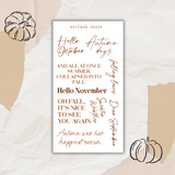autumn lettered quotes sticker sheet