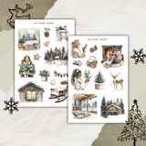 modern cabin sticker sheet bundle