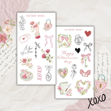 happy valentine's sticker sheet bundle