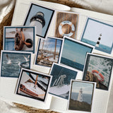 Nautical pictures die cut sticker pocket