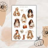 soft fall sticker sheet bundle
