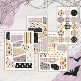 halloween pattern sticker sheet bundle