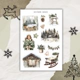 modern cabin sticker sheet bundle