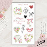 happy valentine's sticker sheet bundle