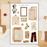 scrapbook collage sticker sheet set