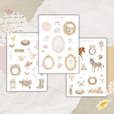 spring farm life sticker sheet bundle
