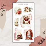 christmas quotes and collage sticker sheet bundle