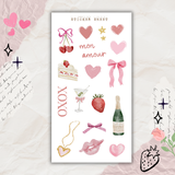 cute valentines essentials sticker sheet bundle