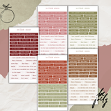 typed christmas quotes sticker sheet bundle