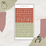 typed christmas quotes sticker sheet bundle
