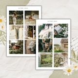 slow life picture sticker sheet set