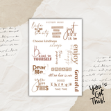 motivational quotes sticker sheet bundle