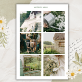 slow life picture sticker sheet set