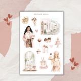 sweet romance sticker sheet bundle