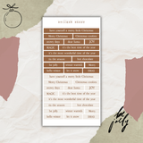 typed christmas quotes sticker sheet bundle