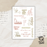 motivational quotes sticker sheet bundle