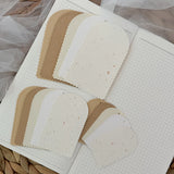 Soft colored frame paper cut outs pocket, 15 pieces