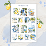 sunkissed mediterranean sticker sheet bundle