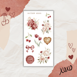 cherry in love sticker sheet bundle