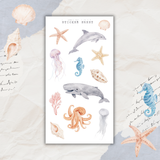 ocean life sticker sheet bundle