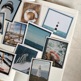 Nautical pictures die cut sticker pocket