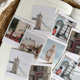 London pictures die cut sticker pocket