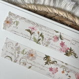 Vintage floral ephemera washi tape